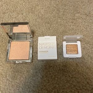 Jouer highlighter & Natasha Denona single eyeshadow